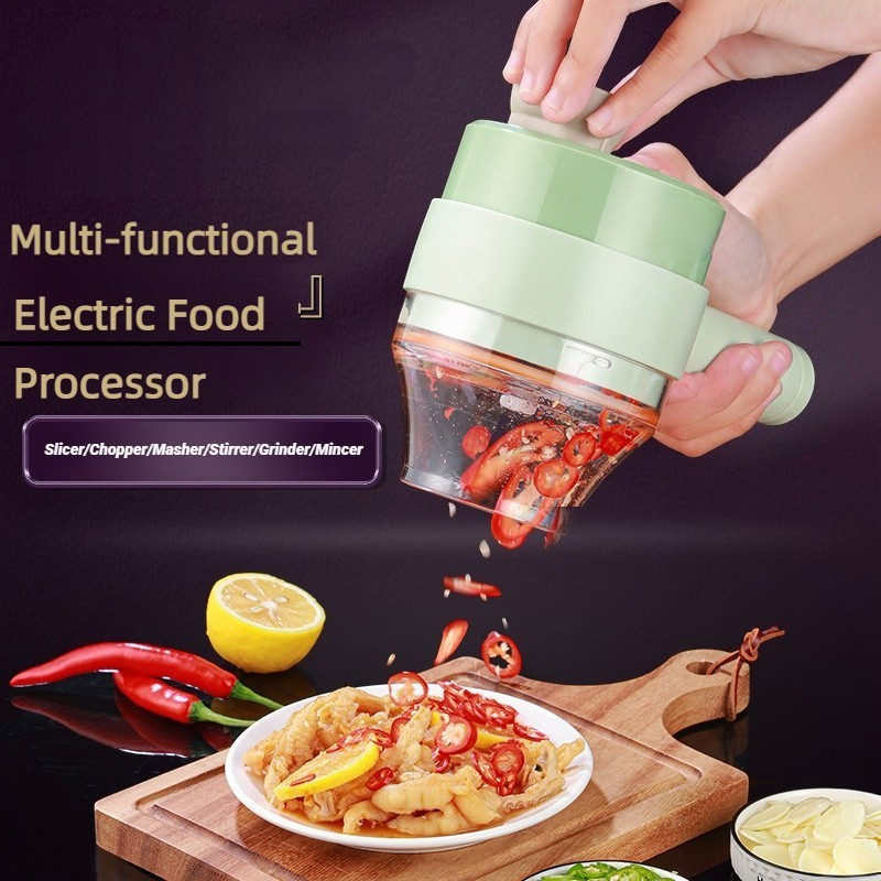 Health Wellness Lifestyle - Беспроводной электрический кухонный комбайн, овощерезка, нарезка