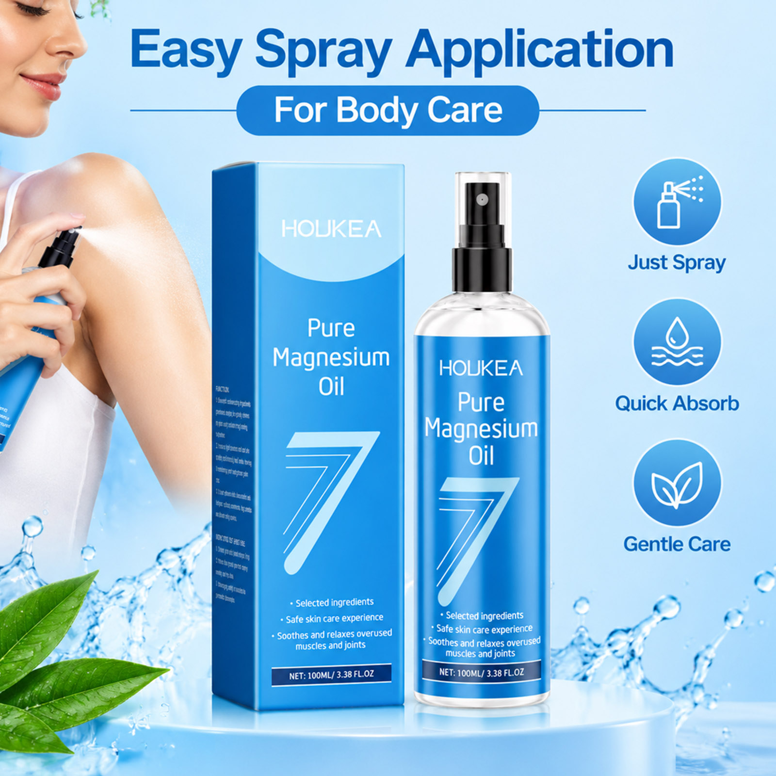 Bath Salts Magnesium - Спрей с чистым магниевым маслом, 100