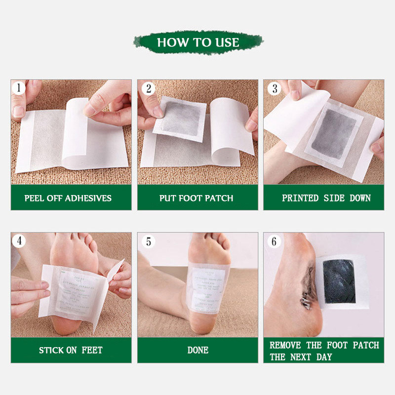 Набор из 10 детокс-пластырей д – обзор и цена Detox Foot Patch
