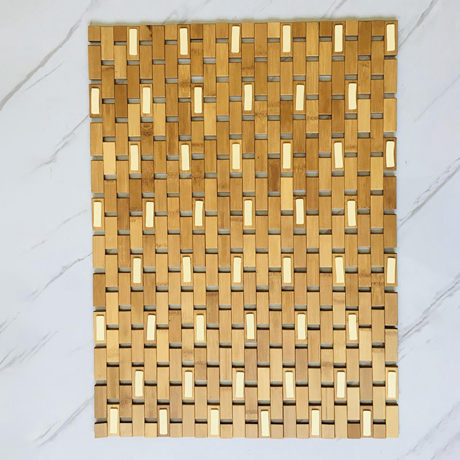 Противоскользящий коврик для в – обзор и цена Bamboo Bath Mat