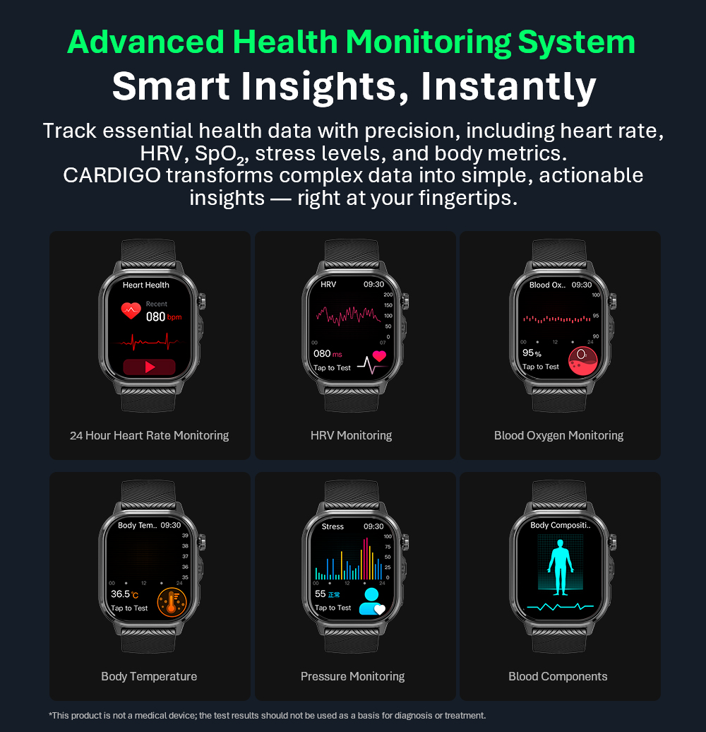 Умные часы VALDUS CARDIGO для  – обзор и цена Health & Wellness Unlimited