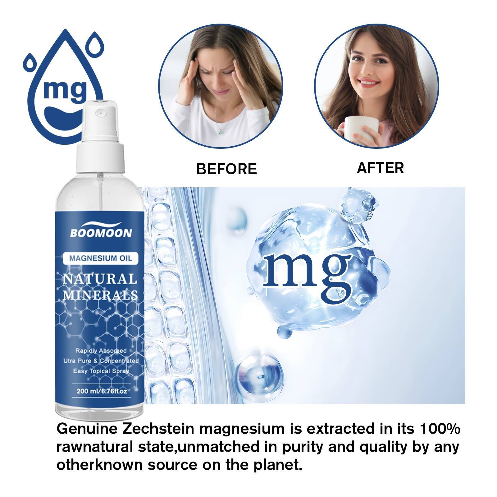 Бутылка с распылителем масла,  – обзор и цена Bath Salts Magnesium